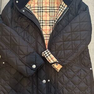 Authentic Burberry Black Quilted Puffer Jacket